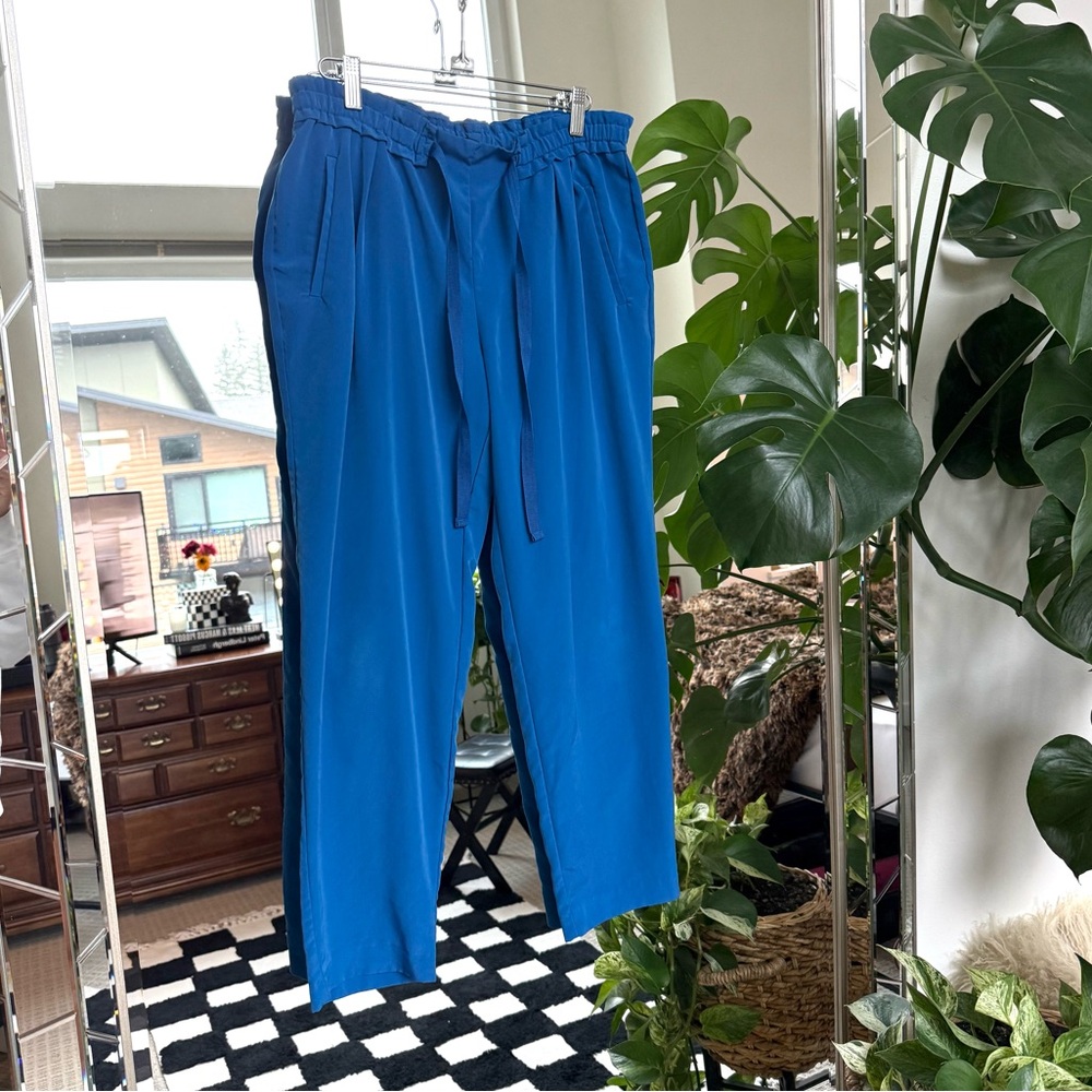 5/$25 | Zara Basics Bold Blue Pull-On Ankle Cropped Trousers